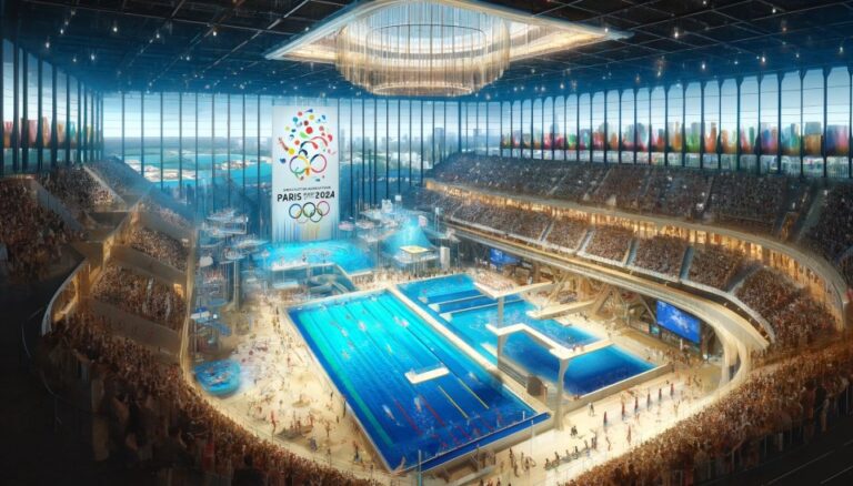 Paris 2024 La Défense Arena métamorphosée en piscines olympiques