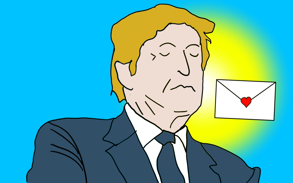Donald trump et le lettre empoisonnée