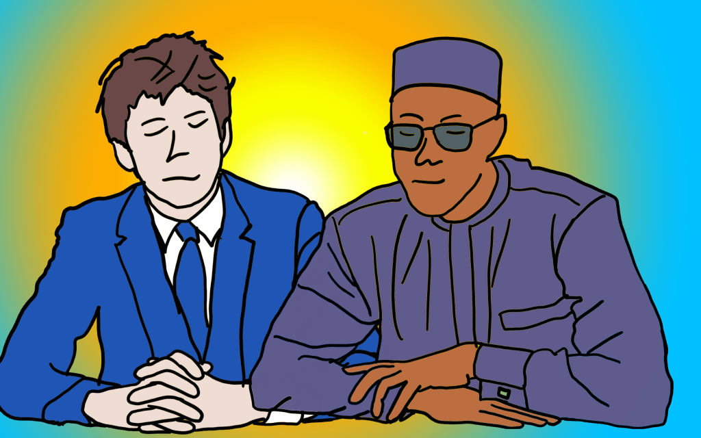portrait Ousmane Sonko et Juan Branco