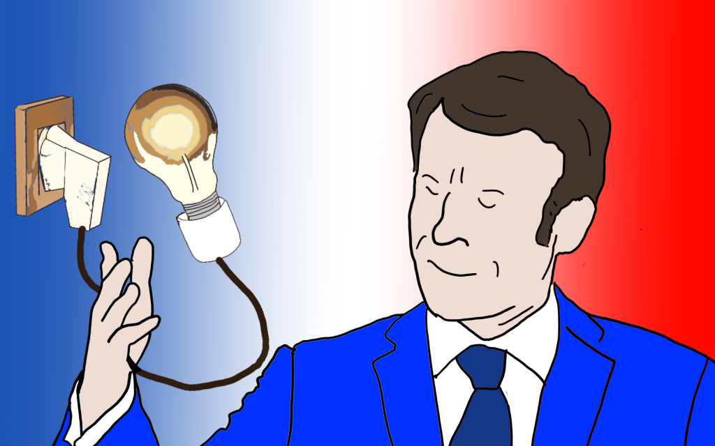 emmanuel macron et l'électricité