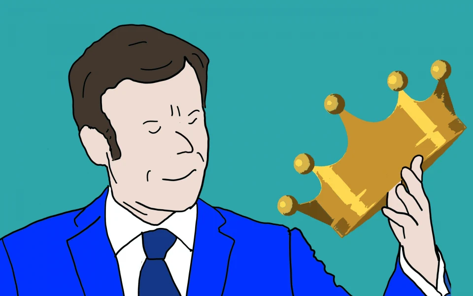 macron et sa couronne