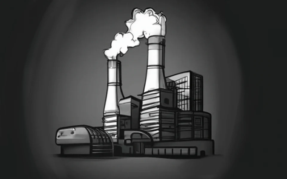 centrale électrique à gaz généré par craiyon