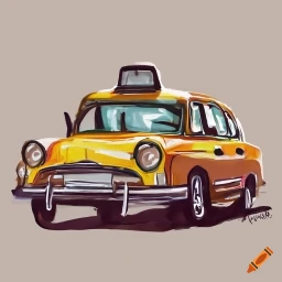Un taxi jaune