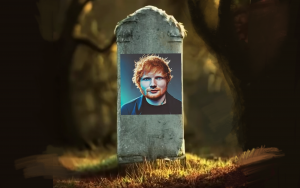 ed sheeran et sa tombe généré par craiyon