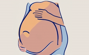 femme enceinte généré par craiyon