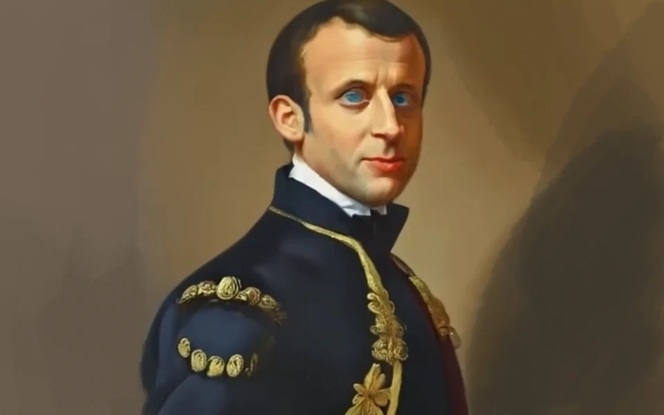 macron académicien généré par craiyon