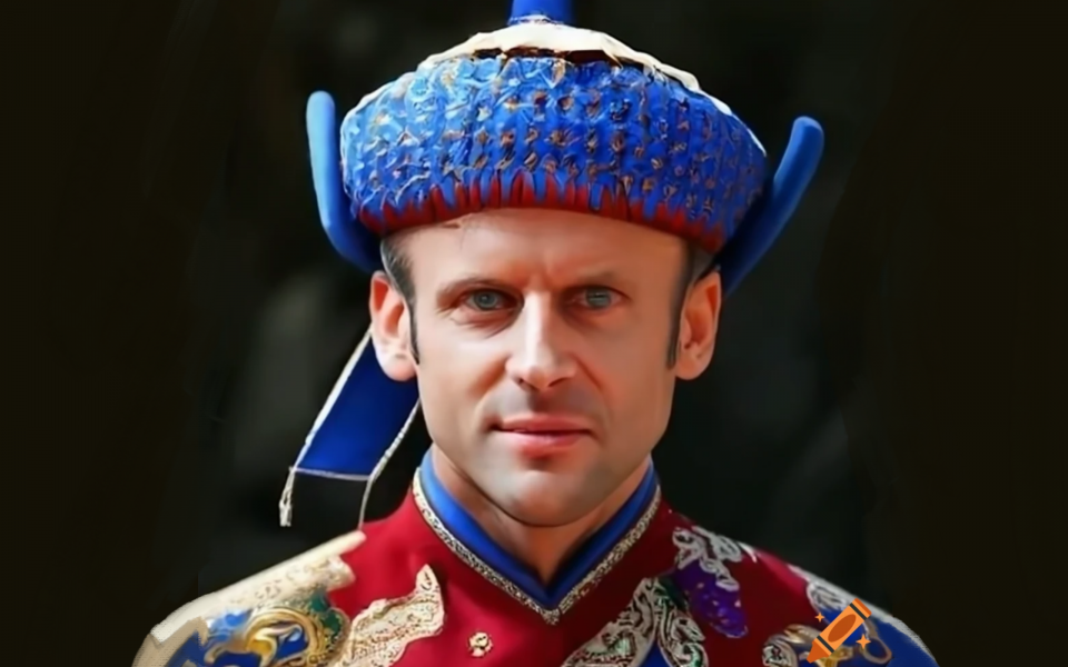 Macron en mongolie généré par craiyon