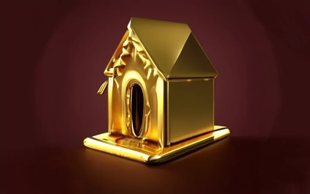 maison dorée généré par craiyon