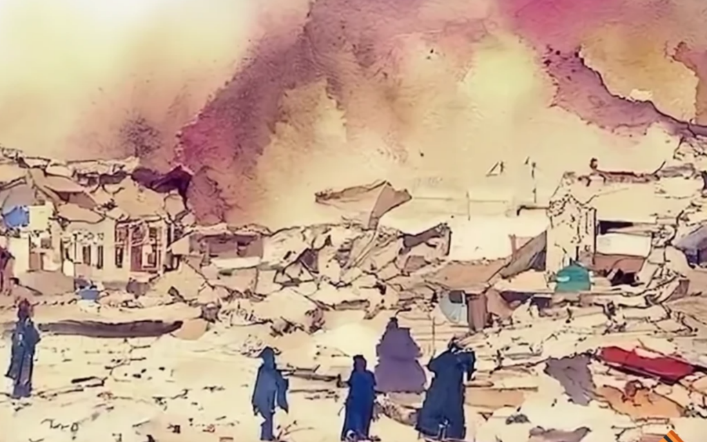SEISME EN AFGANISTAN GENERE PAR CRAIYON