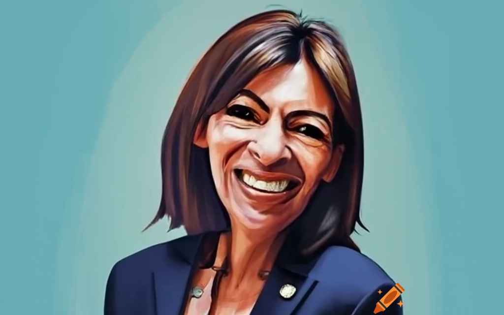 Anne Hidalgo généré parc craiyon