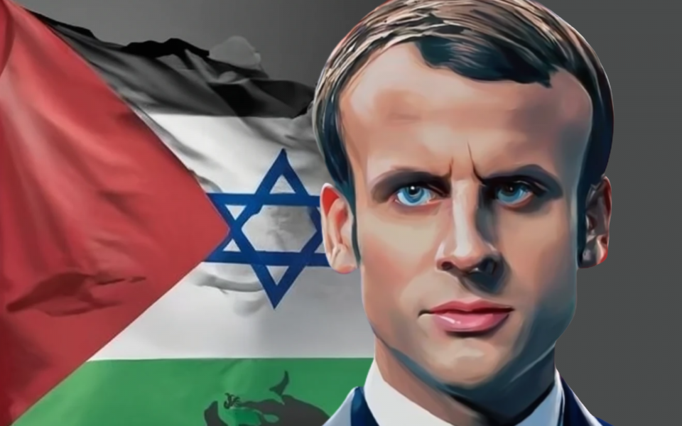 conflit Israël-Hamas macron généré par craiyon