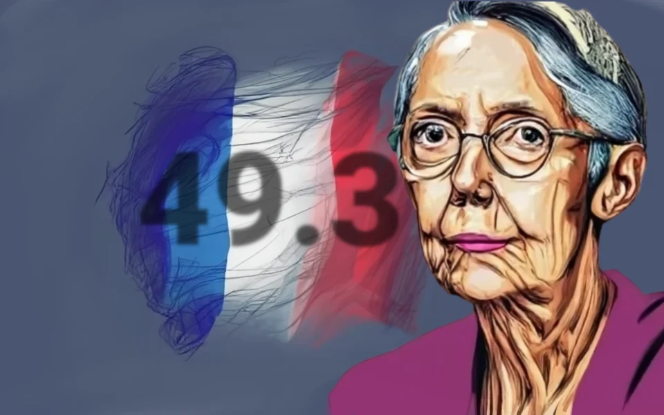 les 49.3 d'Elisabeth Borne généré par craiyon