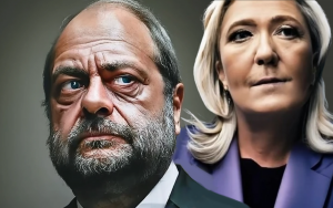 Marine Le Pen vs. Dupond-Moretti généré par craiyon