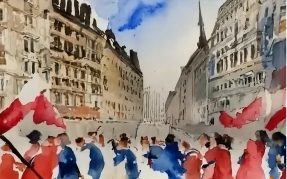 révolution généré par craiyon