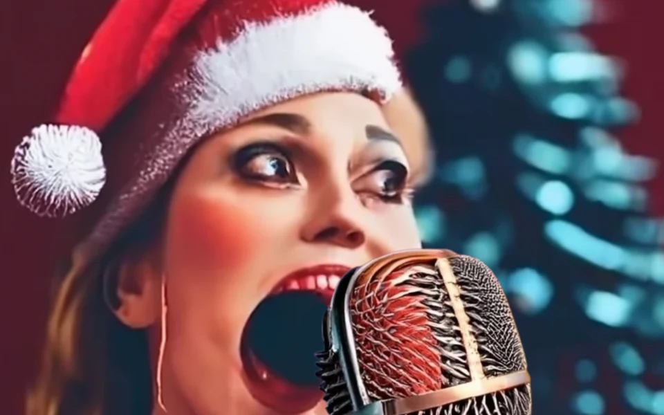 chant de noël généré par craiyon