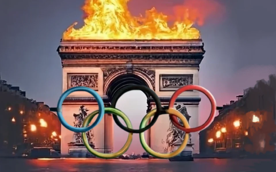Chaos JO paris 2024 généré par crayion