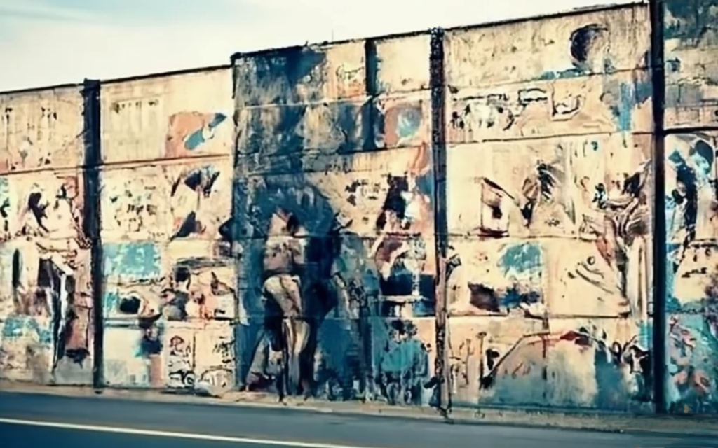 mur de berlin généré par craiyon