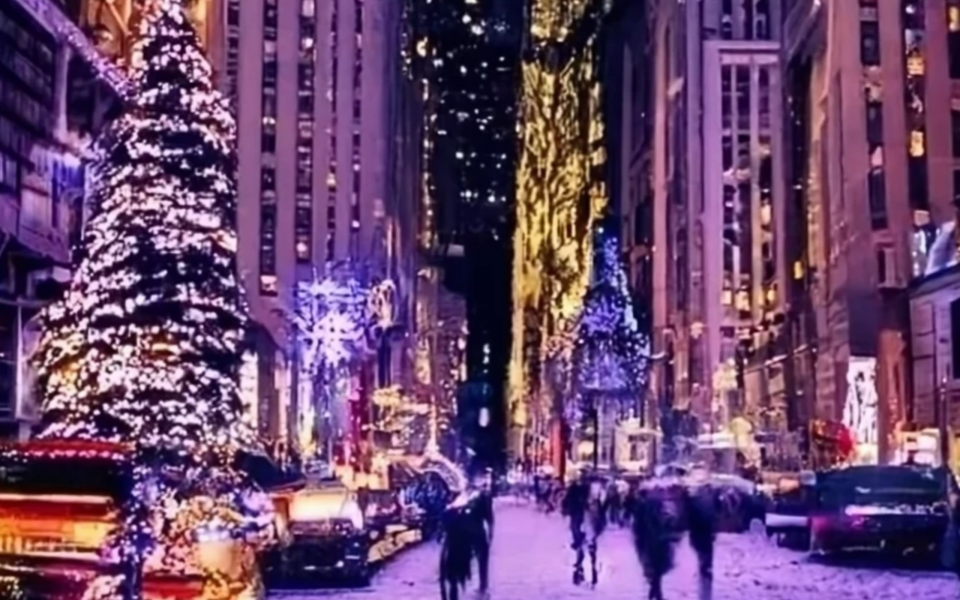 new york à Noël généré par craiyon