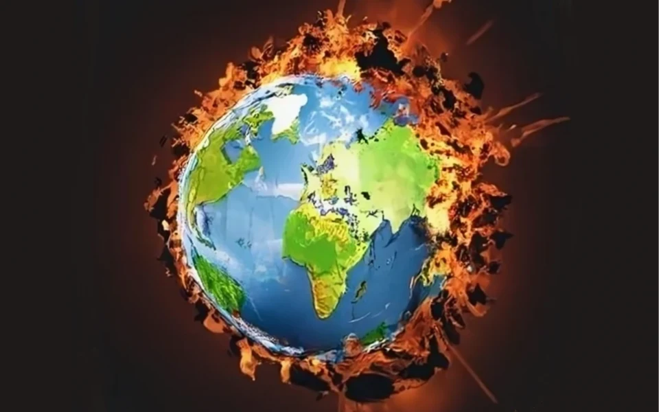réchauffement climatique généré par craiyon