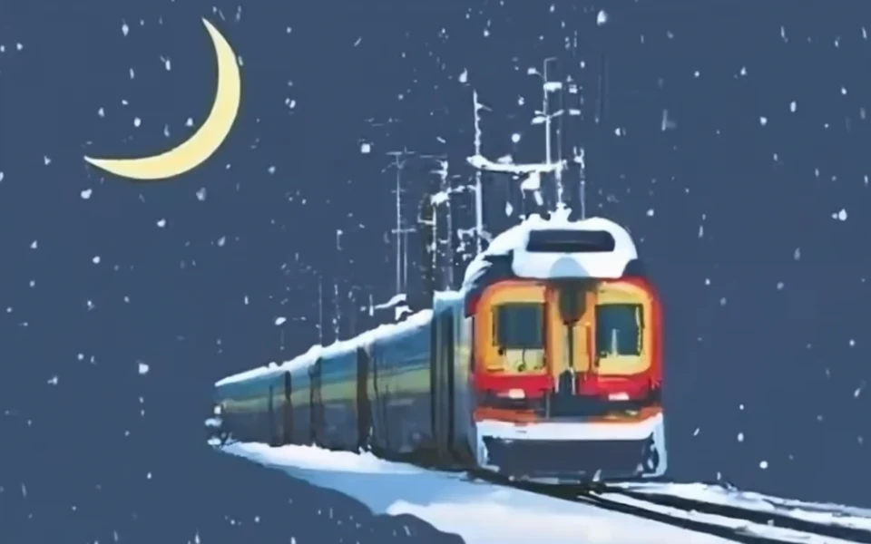 train de nuit généré par craiyon