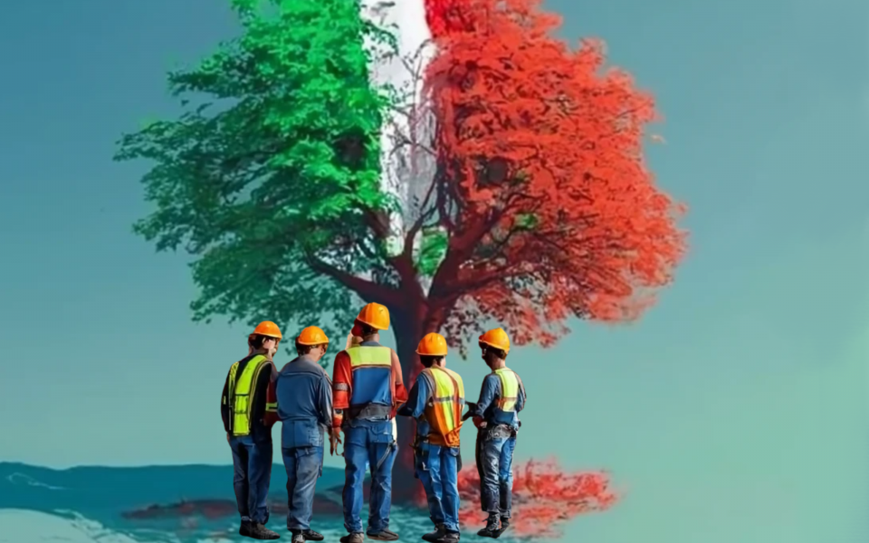 travailleurs étrangers italie généré par craiyon