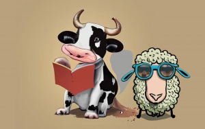 vache et mouton généré par craiyon