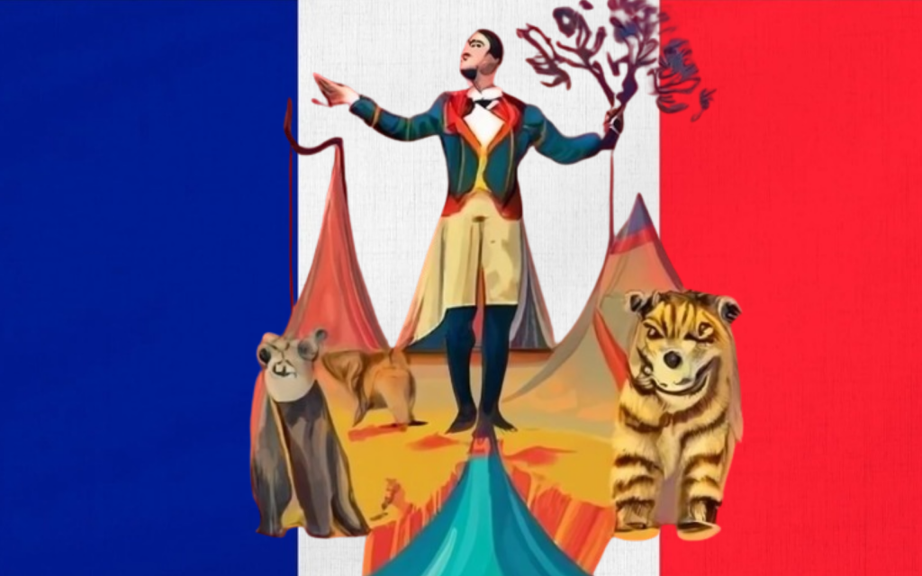 cirque politique généré par craiyon