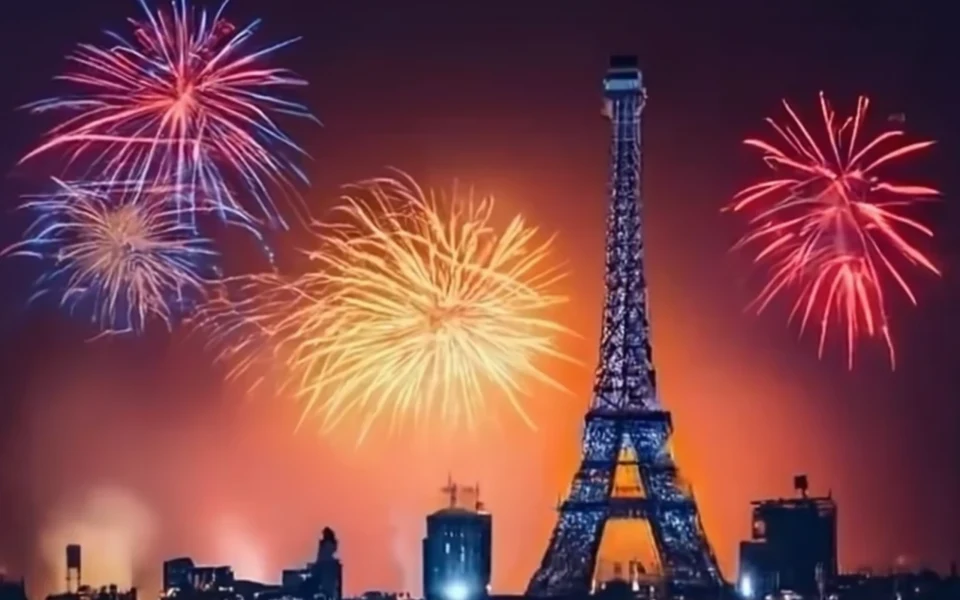 feu d'artifice généré par craiyon