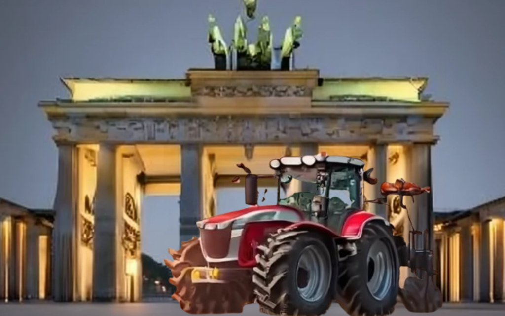 tracteurs à berlin généré par craiyon