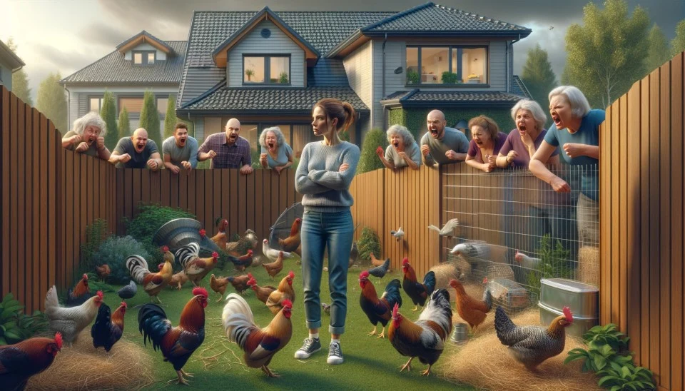 vanessa et ses poules