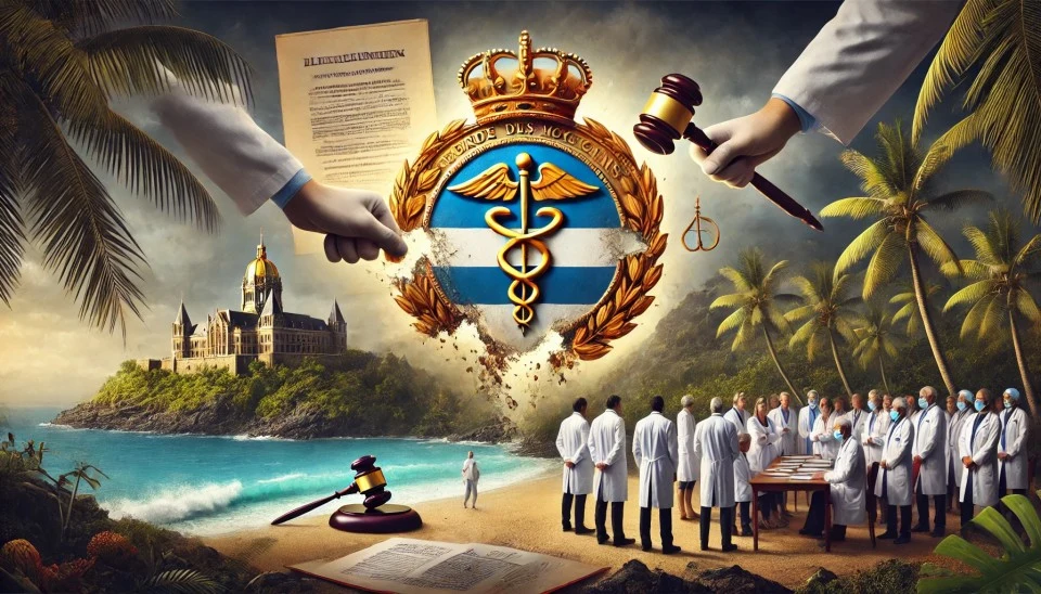 dissolution ordre des médecin à la réunion