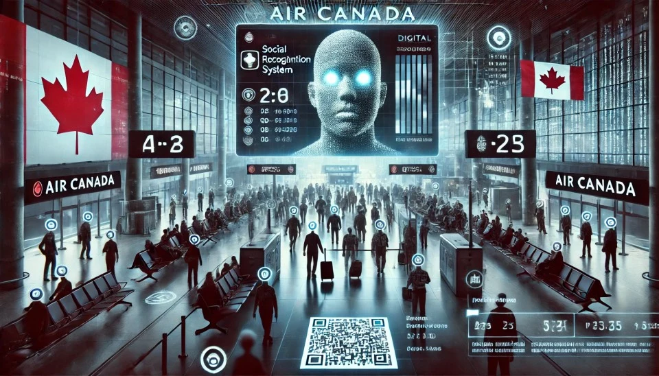 air canada reconnaissance faciale embarquement