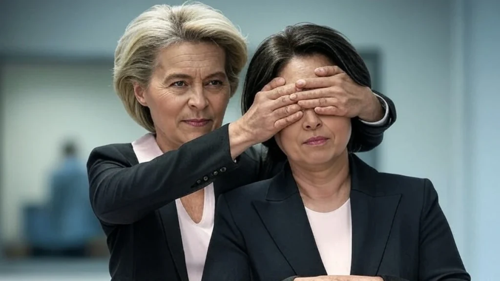 Ursula von der Leyen annonçant le "Bouclier européen de la démocratie"
