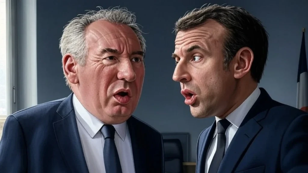 François Bayrou en conférence à Matignon, sous pression politique et menacé par une motion de censure.