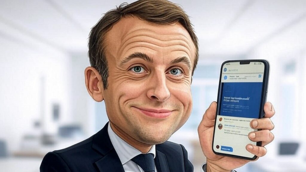 Emmanuel Macron deepfake X IA humour politique