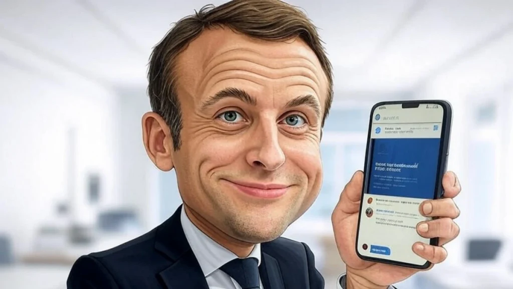 Emmanuel Macron deepfake X IA humour politique