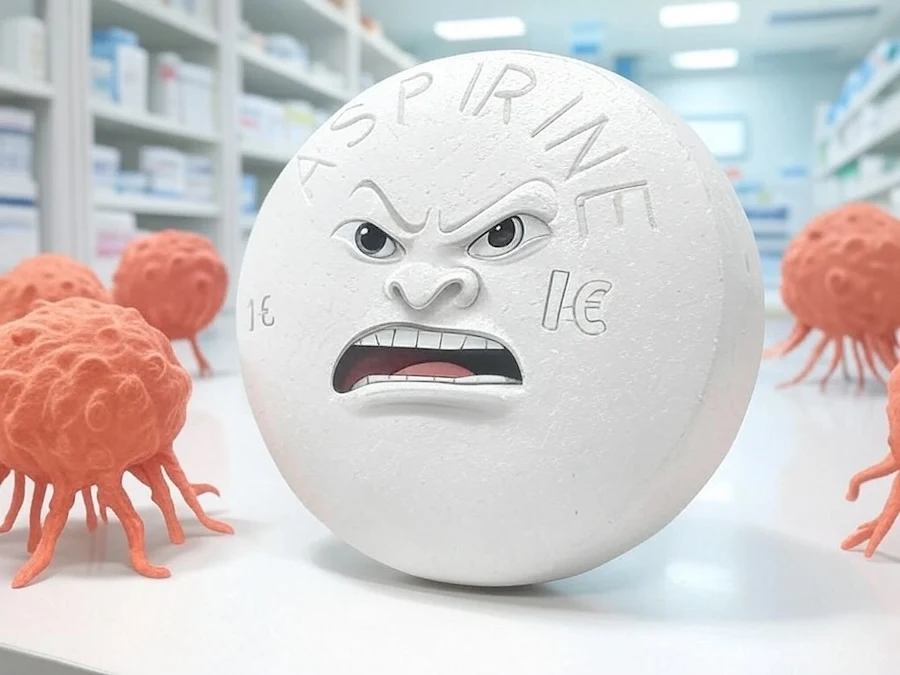 Un cachet d’aspirine, cet antidouleur qui pourrait aider contre le cancer.