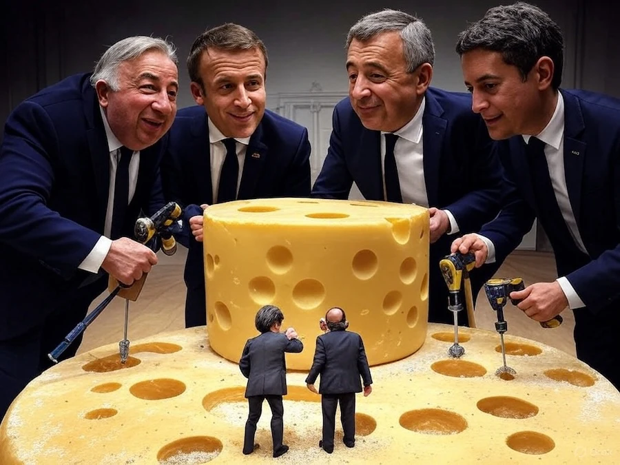 Graphique montrant la chute de la France dans le classement mondial de la corruption en 2024.