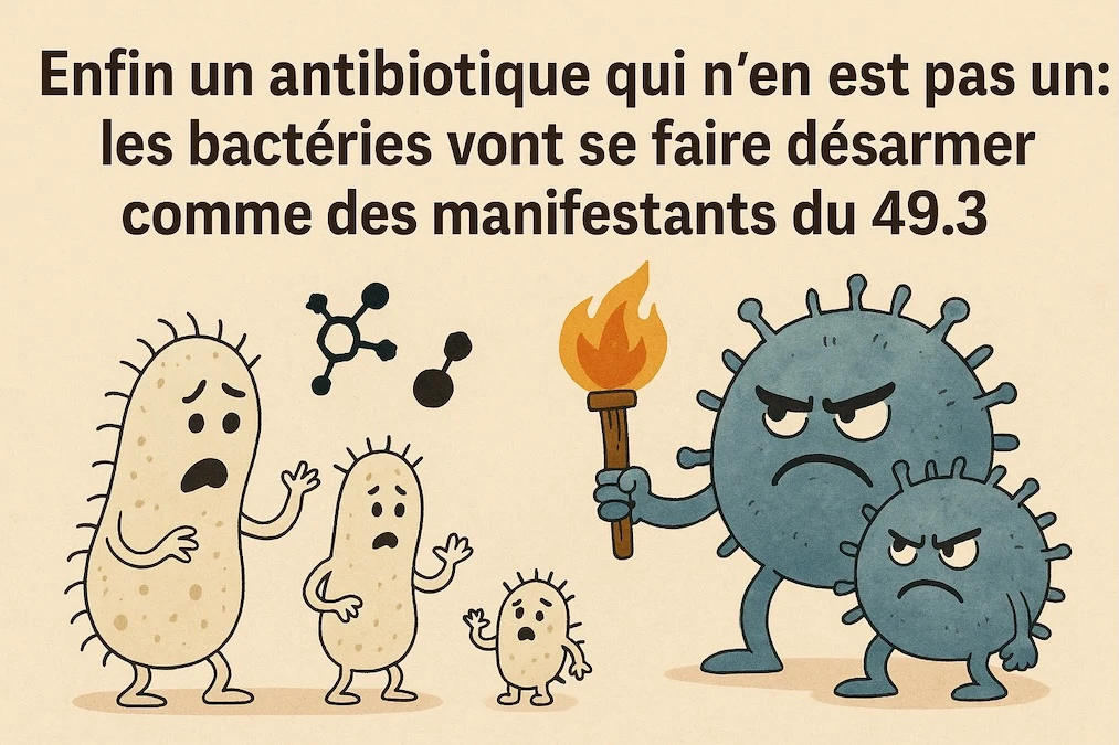 molécule qui désarme les bactéries sans tuer le microbiote – avancée française
