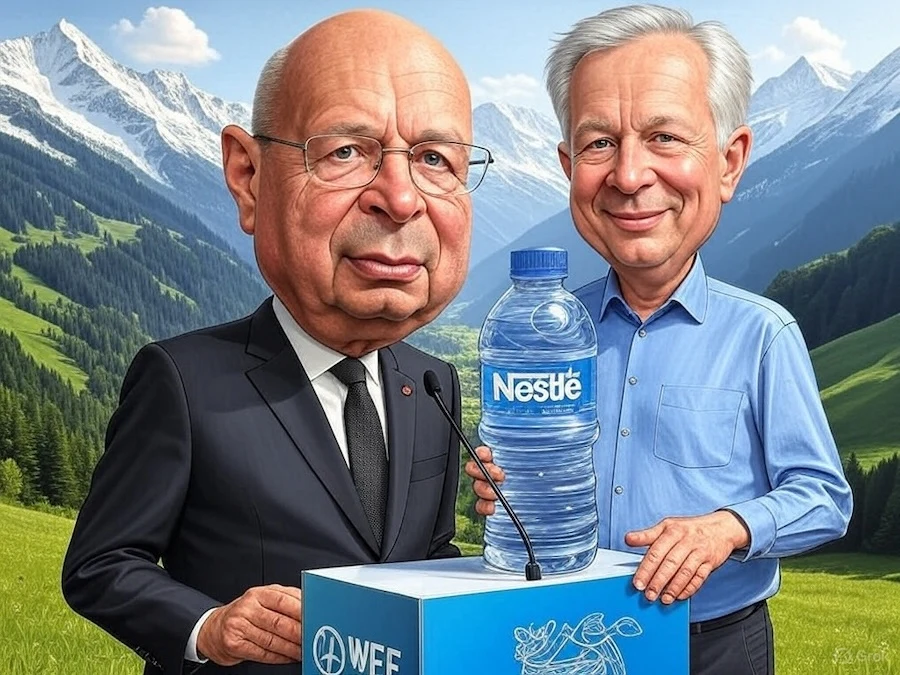 Peter Brabeck Davos 2025 Nestlé eau payante