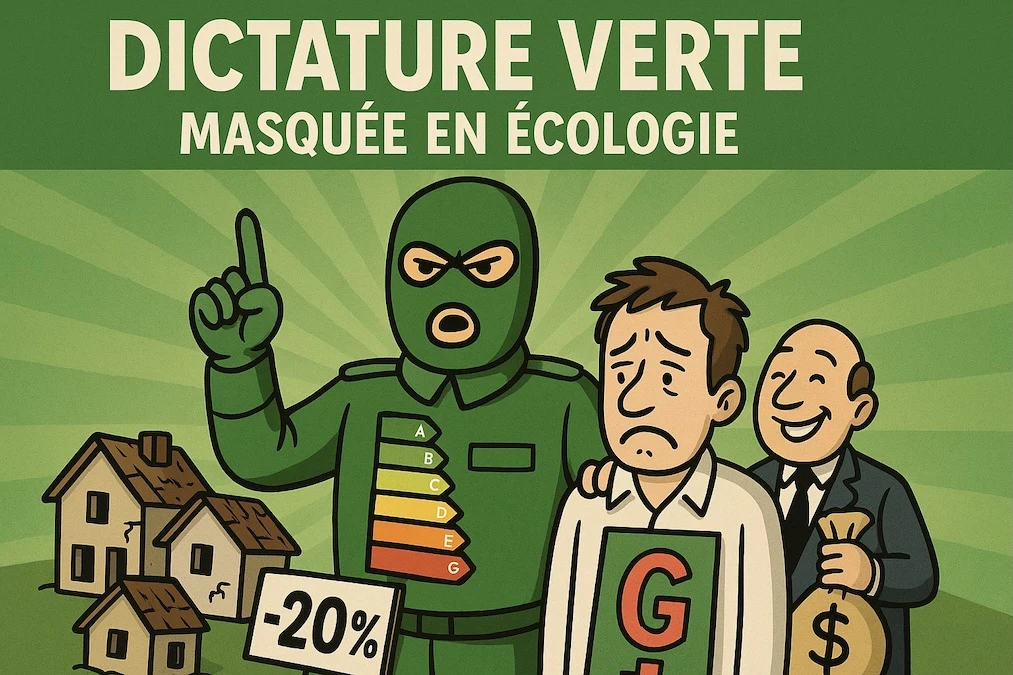 Graphique des décotes immobilières causées par le DPE en France