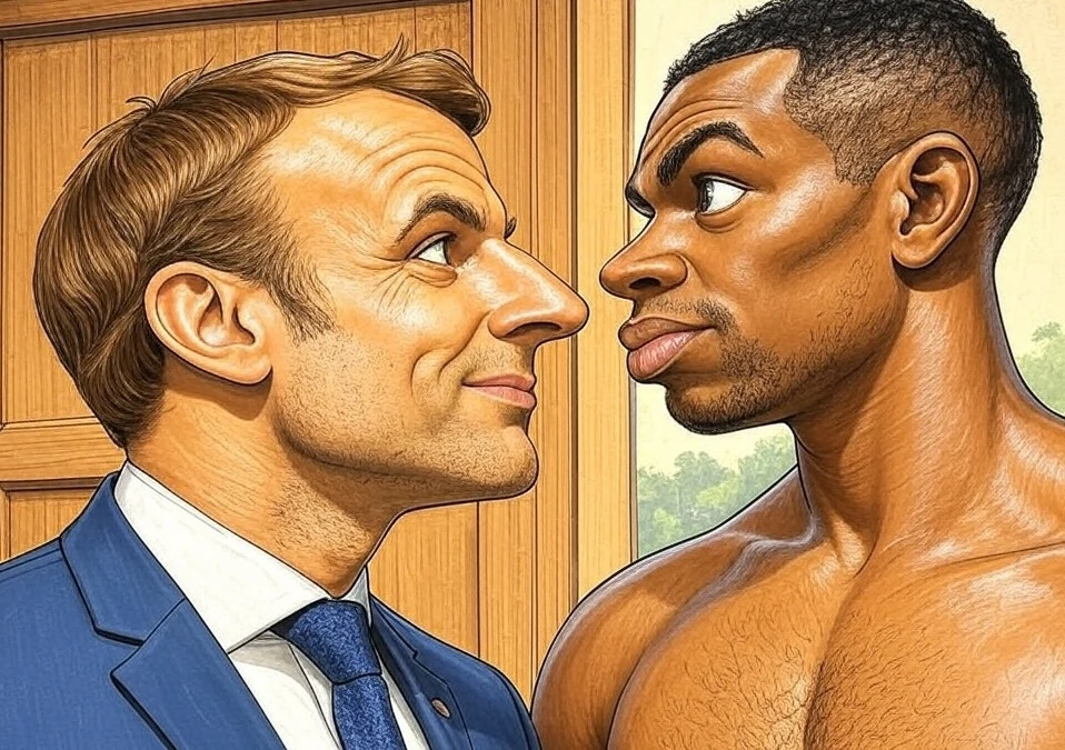 Emmanuel Macron en visite à Saint-Martin en 2018, rumeur persistante