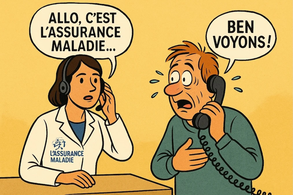 appel téléphonique de l’assurance maladie aux patients chroniques pour suivi médical