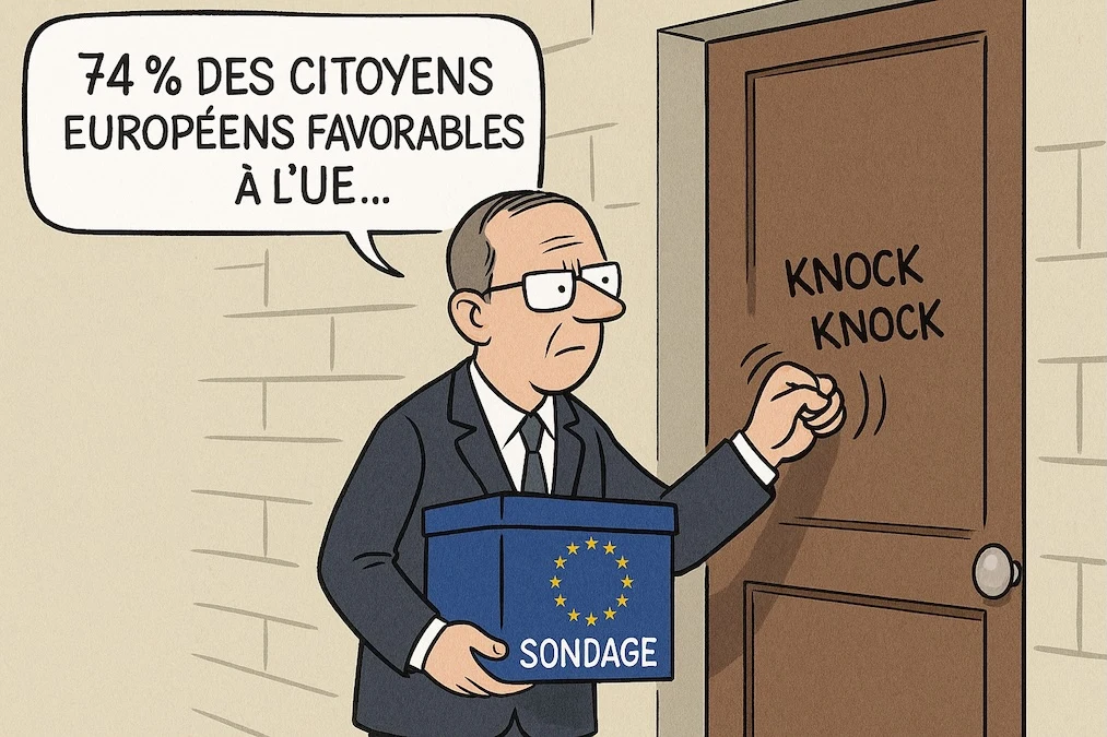 Sondage Eurobaromètre 2025 74% soutien UE propagande