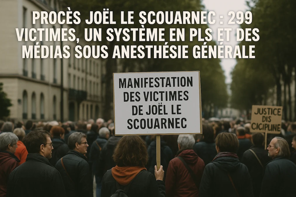Manifestation des victimes de Joël Le Scouarnec à Vannes