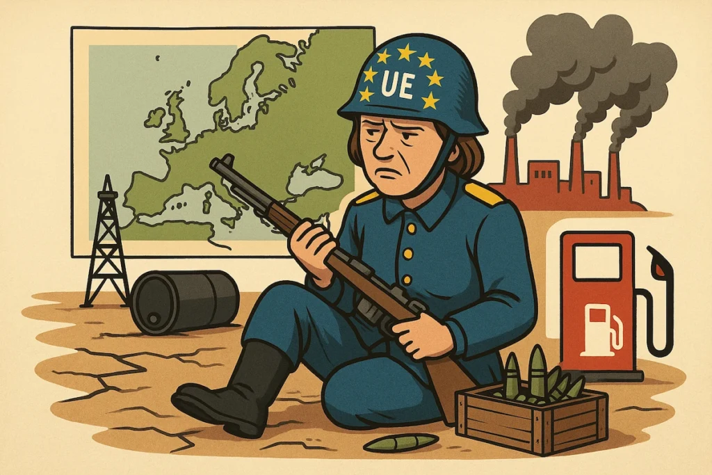 Carte de l’UE illustrant la dépendance énergétique et industrielle
