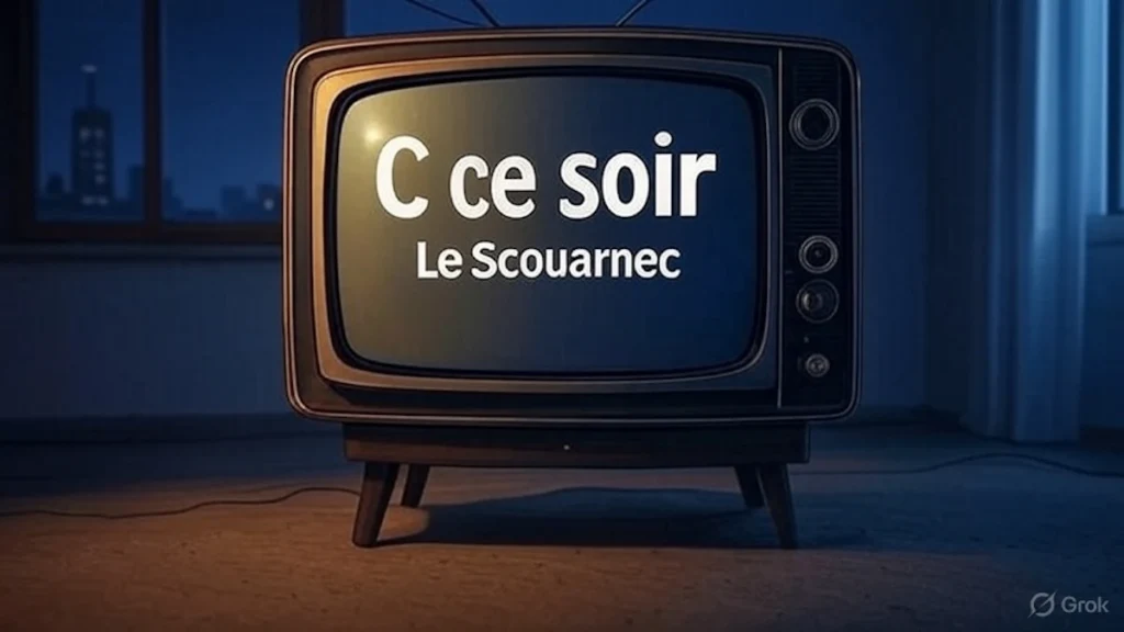 Plateau télé de l’émission "C ce soir" sur le procès Le Scouarnec