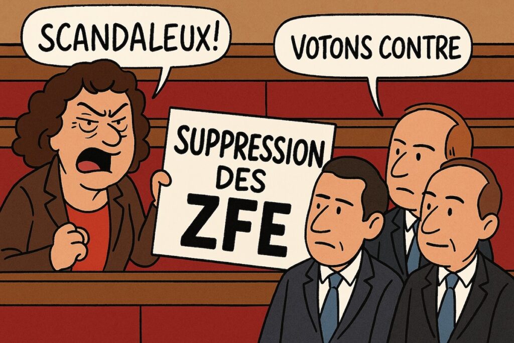 Députés macronistes votant contre la suppression des ZFE en France