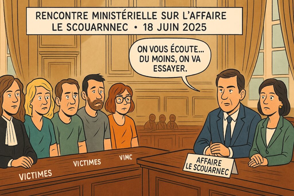 Rencontre du collectif Le Scouarnec au ministère – 18 juin 2025