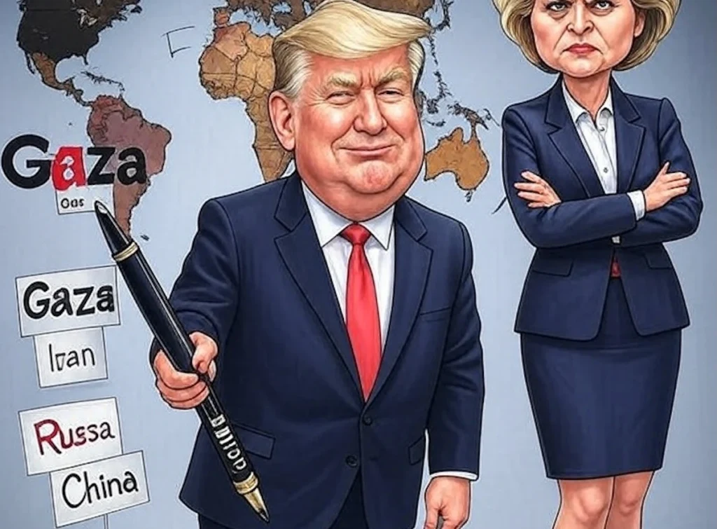 Trump négociation Gaza Iran Russie Chine Europe impuissante
